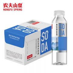 农夫山泉 饮用水 苏打水 原味 苏打天然水饮品410ml*15瓶 整箱装