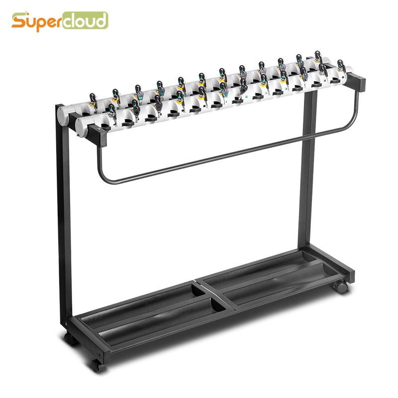 舒蔻 （Supercloud）带锁酒店大堂商用收纳 铁烤漆24头雨伞架