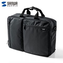 山业（SANWA）3WAY轻量电脑包 200-BAG125BK 黑色 15.6英寸