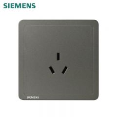 西门子（SIEMENS） 5UB14133NC06 10A 三孔插座三极插座家用墙面插座 致典系列 烟金灰
