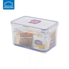 乐扣乐扣（LOCK&LOCK） HPL818塑料保鲜盒 饭盒微波炉便当盒冰箱收纳食品盒密封饭盒 1.9L 白色
