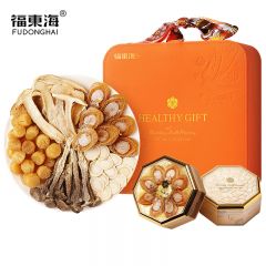 福东海 山珍海味礼盒 西洋参鲍鱼元贝松茸五拼245克 滋补品送长辈送礼