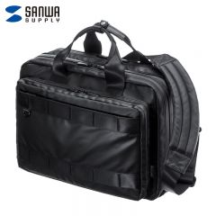 山业（SANWA）3way防水电脑包 200-BAG127BK 黑色 15.6英寸