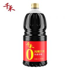 千禾 酱油 特级酿造酱油 不使用添加剂 零添加 纯酿红烧1.8L