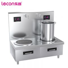 乐创（lecon） 商用电磁双头矮汤灶 24KW大功率电磁灶 380V LC-J-P24G2