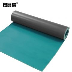 安赛瑞（SAFEWARE） 5KV高压绝缘地垫（1×1m）绝缘垫绝缘橡胶皮耐油橡胶板 配电房绝缘胶垫绿色 17335