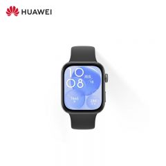 华为（HUAWEI） WATCH FIT 3 黑色智能手表轻薄大屏运动减脂幻夜黑氟橡胶表带