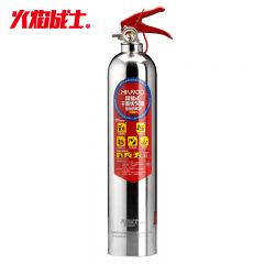火焰战士 MFJ900灭火器车载车用家用汽车干粉灭火器 便携小型消防器材灭火器 不锈钢款