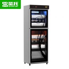 圣托（Shentop） 触摸消毒柜 家用立式双门消毒碗柜 商用大容量酒店用臭氧红外线消毒柜 YTD380-C11