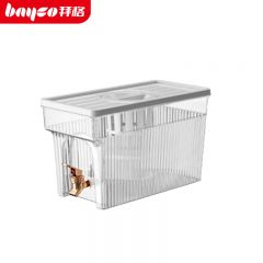 拜格（BAYCO） 冷水壶耐高温带水龙头食品级大容量塑料凉水壶冰水花果茶壶BX8311
