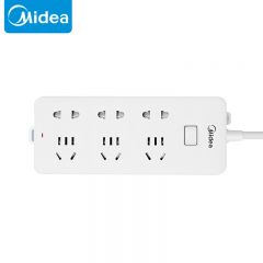美的(Midea) 新国标插座插线板插排多功能家用 USB充电排插接线板拖线板 6位总控全长1.8米S1C33