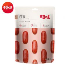 百草味 炭烤小香肠肉枣烟熏味60g*5 300g 烟熏味烤肠肉类 休闲零食小吃