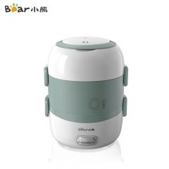 小熊（Bear） 电热饭盒 加热饭盒蒸热饭神器可插电自热保温饭盒蒸煮便当盒DFH-S263 暖灰色 不锈钢饭盒