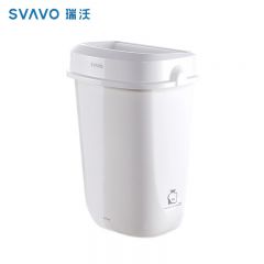 瑞沃 PL-151040时尚垃圾桶白色
