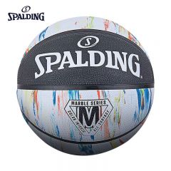 斯伯丁（SPALDING） 84-404Y大理石印花系列耐磨经典花球7号橡胶篮球