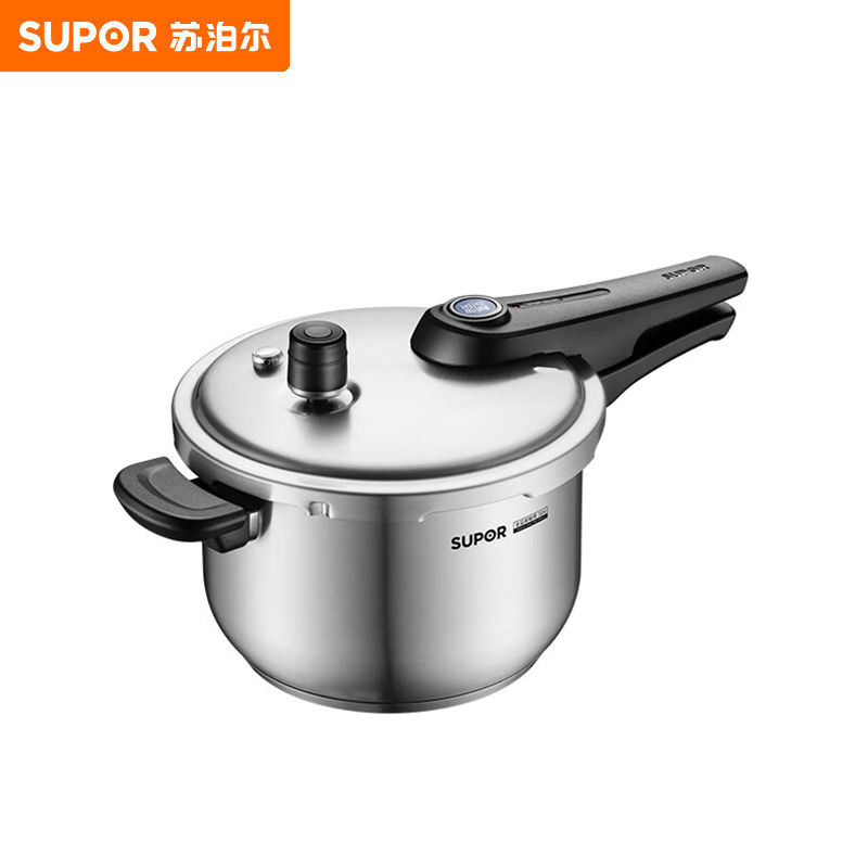 苏泊尔（SUPOR） YW24S1 高压锅 蓝眼304不锈钢压力锅24cm高压锅复底通用