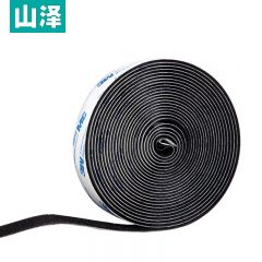 山泽（SAMZHE）MST-19 自由裁剪扎线带20*5000mm 黑色背胶套装2卷1套