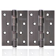 Demann 青古铜色静音轴承合页/铰链4x3吋厚3mm两片装 HY1209S