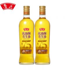 鲁花 高油酸花生油750ml*2瓶