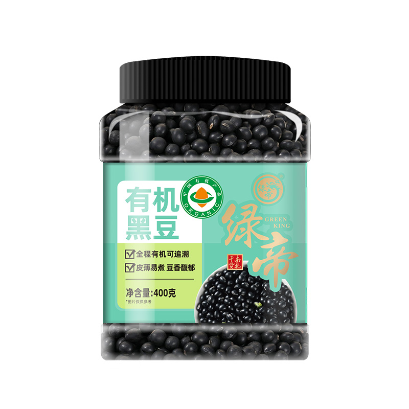 绿帝(GREEN KING) 有机黑豆 400g