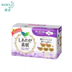 花王（KAO） 乐而雅F透气棉柔纤巧特长日用护翼型卫生巾25cm*17片