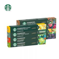 星巴克（Starbucks）家享咖啡 Nespresso胶囊咖啡80颗装 瑞士进口 多口味美式黑咖啡