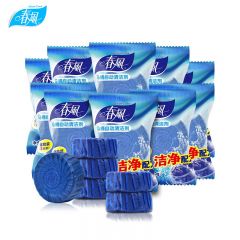 春风 蓝泡泡洁厕宝50g*10颗 厕所除臭去污除垢马桶自动清洁剂 去异味芳香空气清新剂洁厕灵 独立包装