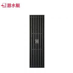 潜水艇（Submarine）MTKC50-30黄铜烤漆枪灰色拉丝面地漏 卫生间30厘米长条防臭