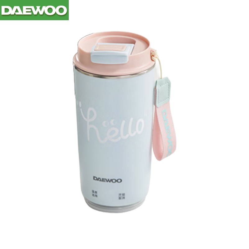 大宇（DAEWOO） D18烧水杯翻盖直饮便携式电热水杯家用办公室便携水壶旅行0.3L