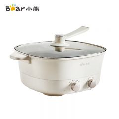 小熊（Bear） DHG-D60N1电火锅 电煮锅 鸳鸯锅 家用火锅专用锅电热锅一体多功能锅涮肉锅火锅锅具分区控温 6L