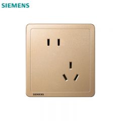 西门子（SIEMENS） 5UB14183NC03 10A 错位五孔插座 家用墙面插座面板 致典系列 日曜金