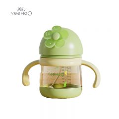 英氏（YEEHOO） S40A花朵水杯260ml若竹绿