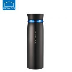 乐扣乐扣（LOCK&LOCK） 菲特旋转盖轻量不锈钢保温杯学生商务水杯450ml黑蓝LHC4131BKB
