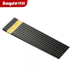 拜格（BAYCO） BX4341合金筷子家用中式防滑不易发霉公筷学生上班族便携筷子套装 合金筷子 10双