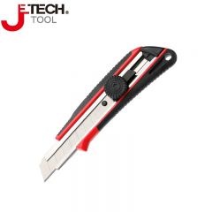 捷科（JETECH） 18mm手锁式包胶美工刀壁纸刀裁纸刀快递开箱刀 CF-51R