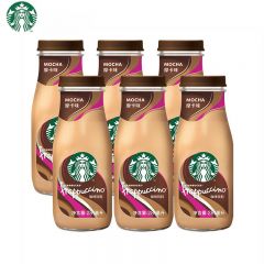 星巴克（Starbucks） 星冰乐 即饮咖啡281ml*6瓶 摩卡味