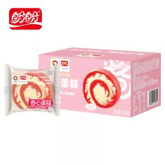 盼盼 卷心蛋糕（红丝绒莓莓味）720g瑞士卷早餐糕点心面包下午茶休闲零食