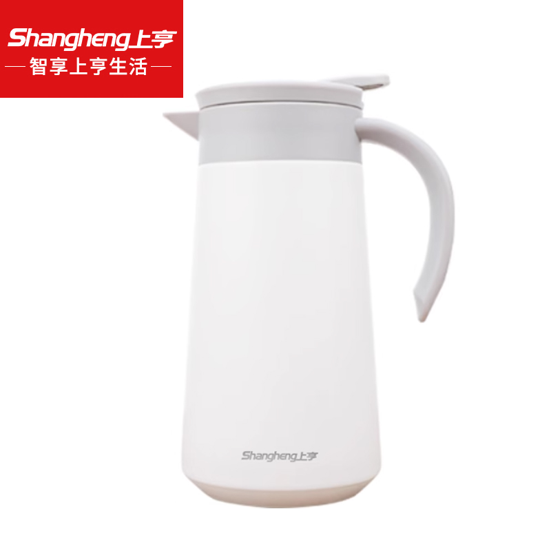 上亨（shangheng） SHZH-CFB011保温壶304不锈钢家用大容量暖水壶真空保温宿舍学生热水瓶保温壶 珍珠白（760ml保温水壶）