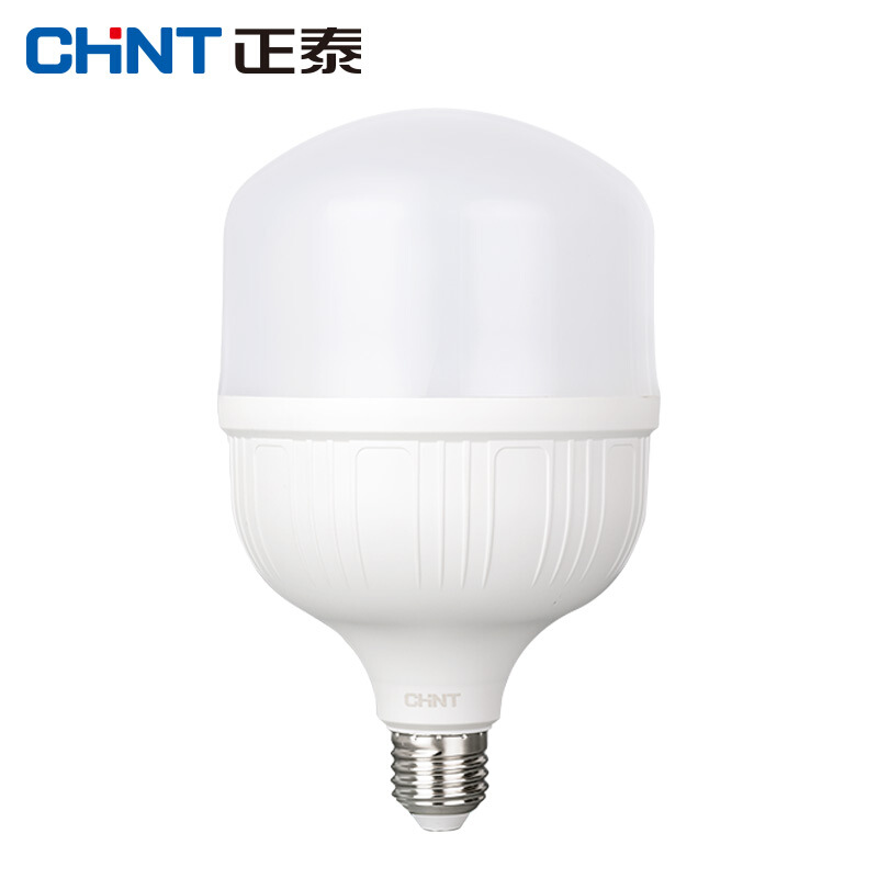 正泰（CHNT）LED灯泡节能灯泡 大螺口家用商用大功率光源LED塑包铝柱泡26E28W6500K白色 GB/T17743-2017