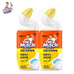 威猛先生 柠檬草香洁厕液600g双瓶家用实惠装洁厕宝卫生间马桶除垢去渍去异味洁厕液