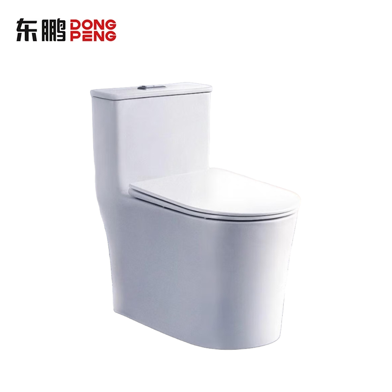 东鹏（DONGPENG） W608105FYQ 抽水马桶坐便器家用虹吸式脲醛盖板全包座便器 普通坐便器 400坑距