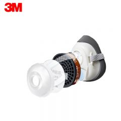 3M 1201 防毒面具防尘口罩防有毒气体 打磨工业粉尘面罩 喷漆防护 1套装