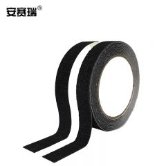 安赛瑞（SAFEWARE） 磨砂防滑胶带 PVC防滑条楼梯地贴 耐磨台阶自粘贴条 100mmx5m 黑色夜光款