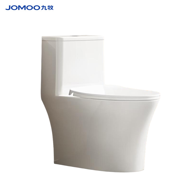 九牧（JOMOO）11268-2-1/41K-1 家用双旋净冲马桶 节水抗菌坐便器400坑距