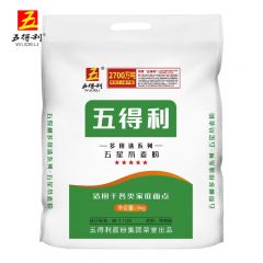 五得利 五星多用途小麦粉 5公斤/袋 面粉家庭通用中筋粉包子馒头拉面饺子