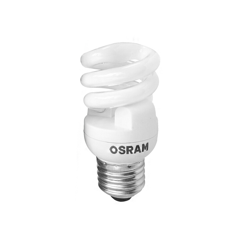 欧司朗（OSRAM） 全螺旋节能灯 E27 8w/827 2700K 黄光
