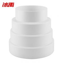 冰禹 BYX-27 厨房吸油烟机变径管排风管大小转换接头 80*120mm 个