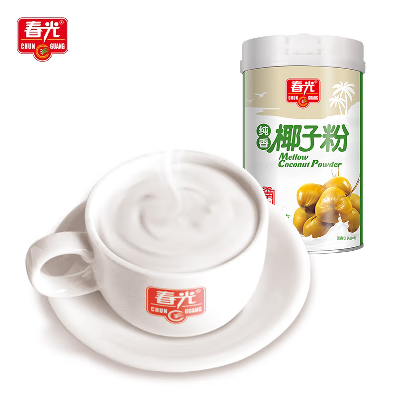 春光 纯香椰子粉400g 海南特产 生椰拿铁 咖啡伴侣 椰奶椰汁粉饮料