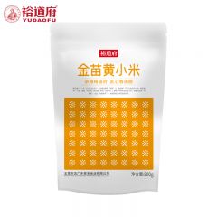 裕道府 月子米小米粥杂粮真空装粥米伴侣 金苗黄小米500g