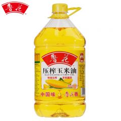 鲁花粮油 食用油 非转基因 压榨玉米油5L 家用炒菜烹饪烘培